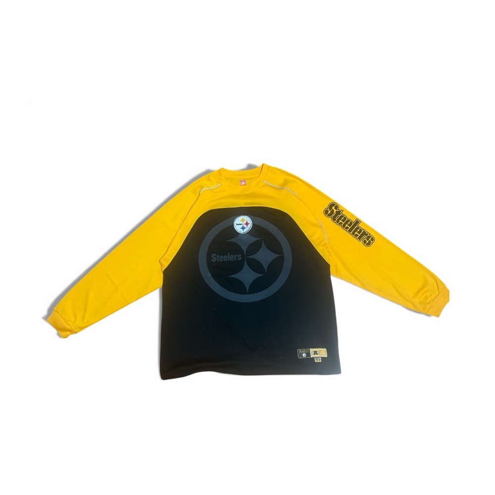 NFL Steelers Yellow and Black Long Sleeve Shirt